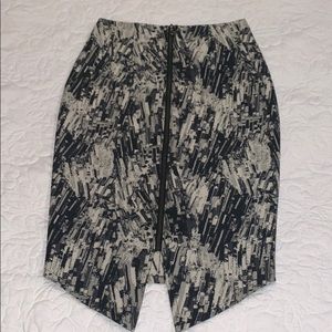 Patterned Pencil Skirt